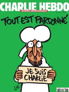 Capa do 'Charlie Hebdo' após o atentado de janeiro