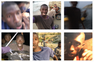 Fotos de uma falsa historia sobre emigração africana