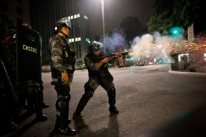 Repressão a protestos de rua em São Paulo / Foto Wikimedia / CC