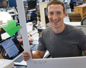 Zuckerberg fita adesiva